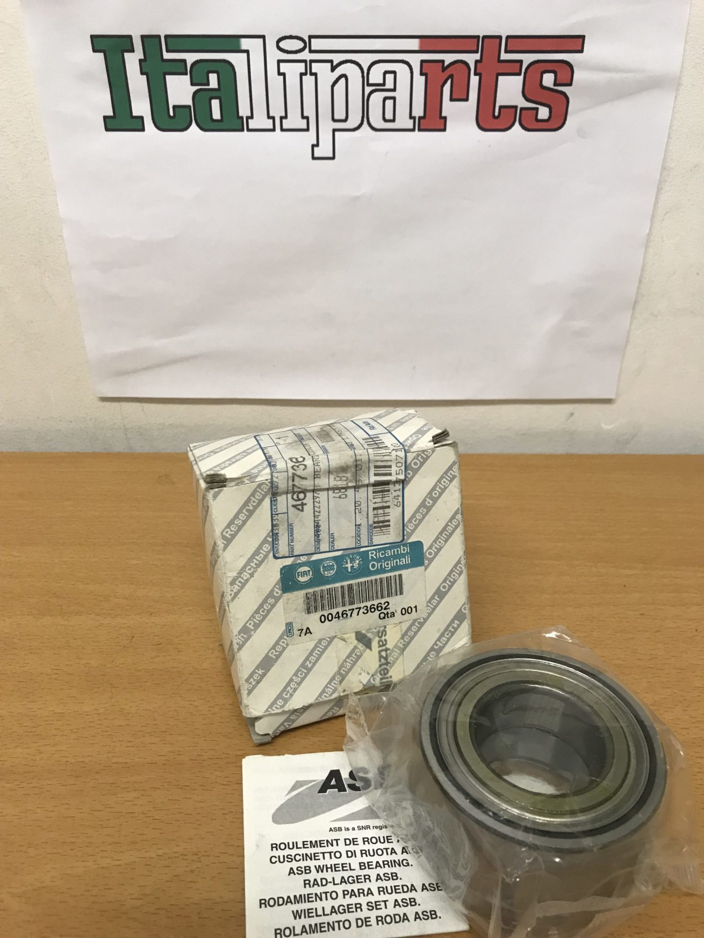 Wheel bearing kit front 46773662 Fiat 500 2008 2016 Italiparts