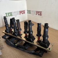 Coil pack set with holder - 46755605 - Alfa Romeo 147 156 166 GTV Spider 2.0 TS **used parts**