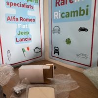 Clamp on steel mirror - BOW5043021 - Alfa Romeo Fiat various **not OEM**